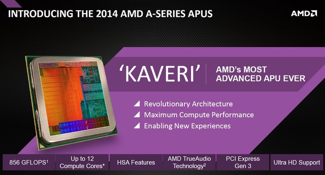 AMD công bố chip Kaveri với sức mạnh đồ họa vượt trội