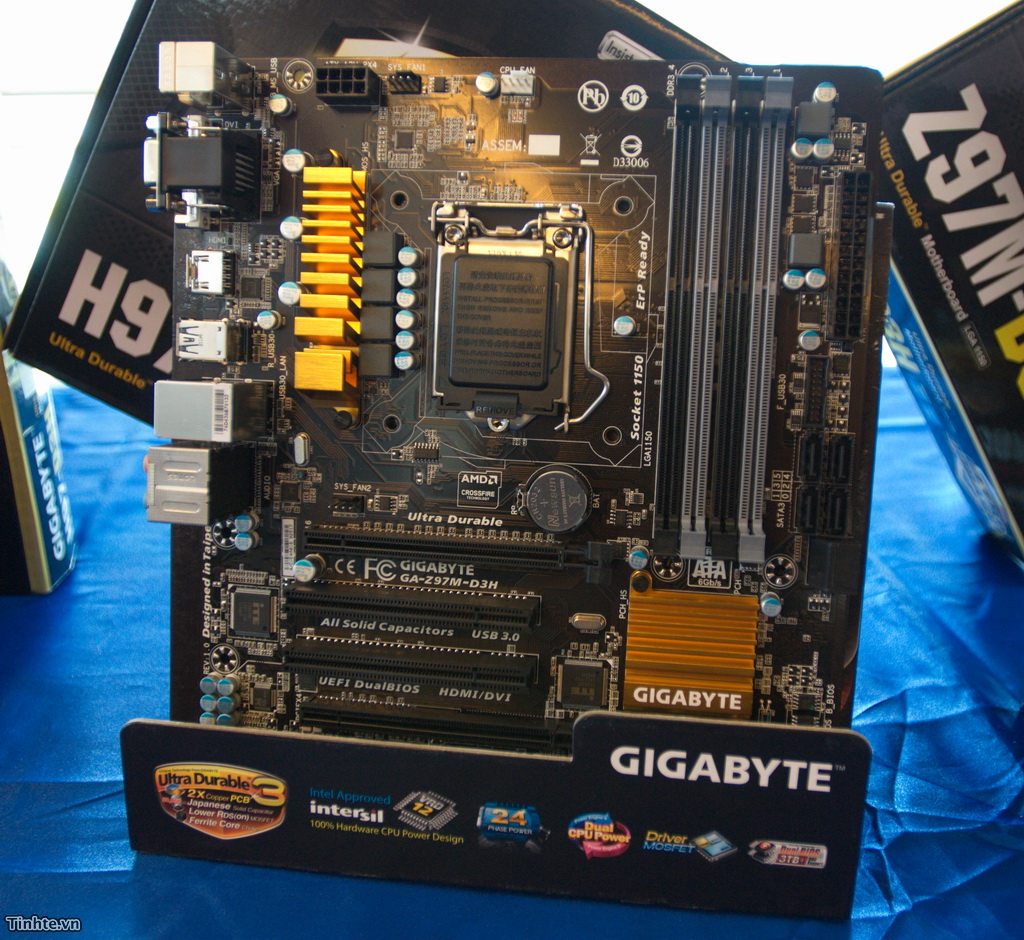 Gigabyte giới thiệu dòng bo mạch chủ dùng chipset Intel Z97 và H97