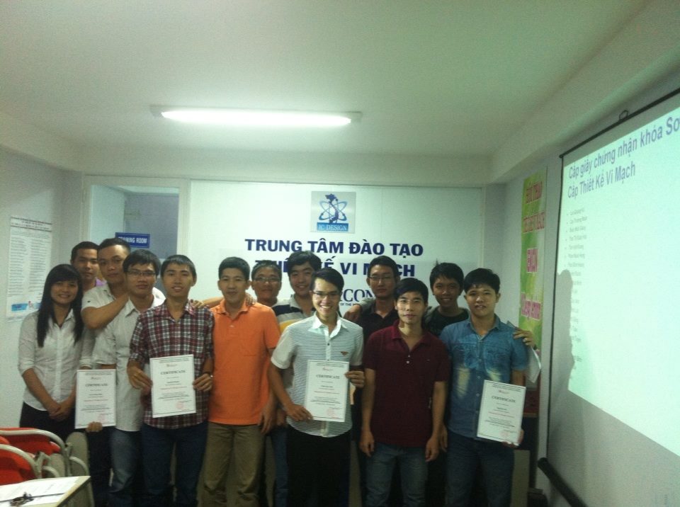 Lễ Tổng Kết Khóa Học Thiết Kế Vi Mạch 22/06/2014