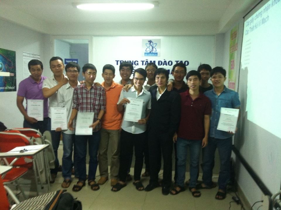 Lễ Tổng Kết Khóa Học Thiết Kế Vi Mạch 22/06/2014