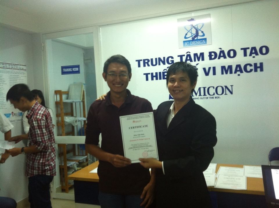 Lễ Tổng Kết Khóa Học Thiết Kế Vi Mạch 22/06/2014