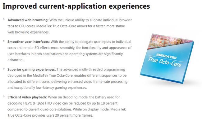 MediaTek ra mắt chip 8 lõi octa-core mạnh mẽ