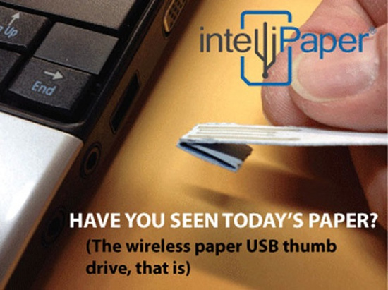 Sắp có USB bằng... giấy