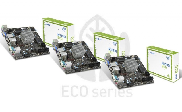 MSI ra mắt loạt 3 bo mạch chủ mini-ITX tích hợp vi xử lý Braswell tiết kiệm điện