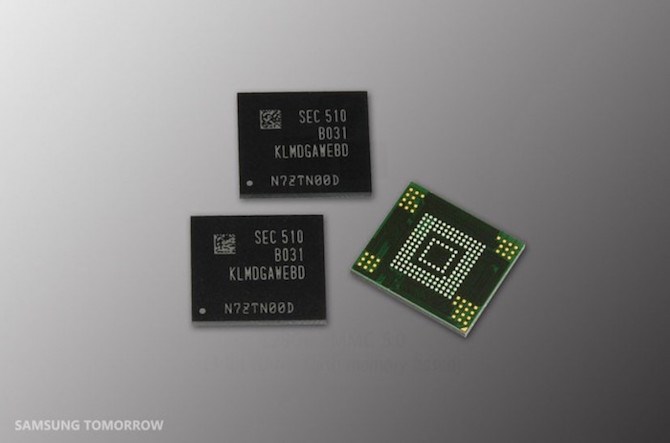 Chip nhớ mới của Samsung sẽ có trên các thiết bị tầm trung