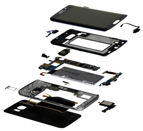 Giá linh kiện sản xuất Galaxy S6 Edge thuộc hàng đắt nhất