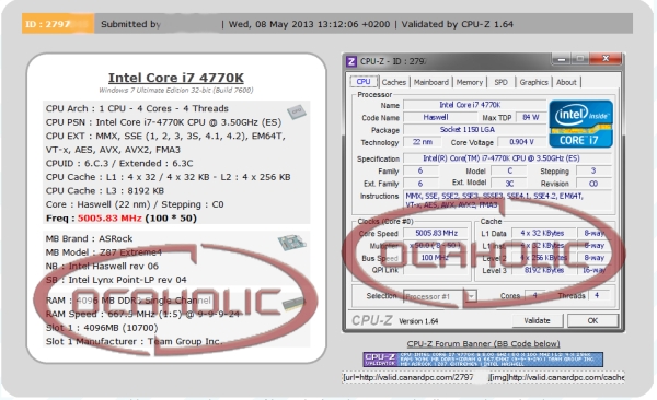 Chip Core i7 4770K - Chip Haswell cao cấp nhất của Intel