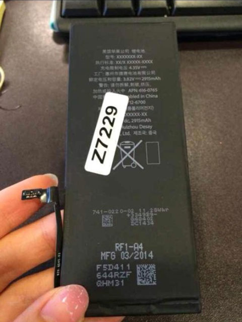 iPhone 6 màn hình lớn có pin cao gấp đôi iPhone 5S