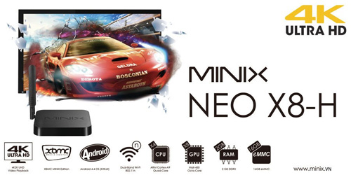 Thiết bị nâng cấp SmartTv Minix 4K khuyến mãi tới 1 triệu đồng