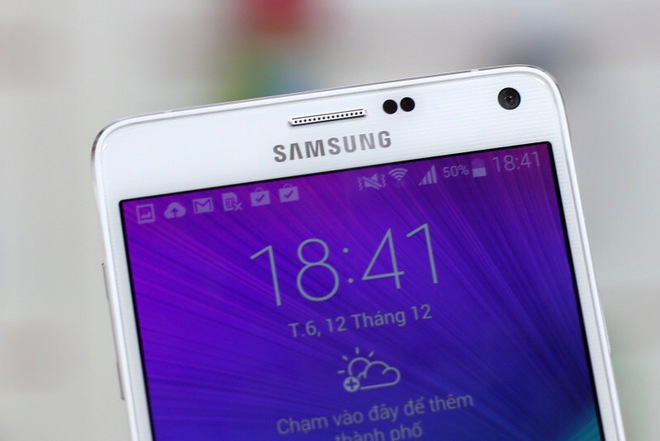 Ảnh mở hộp Galaxy Note 4 bản 4G dùng chip Qualcomm