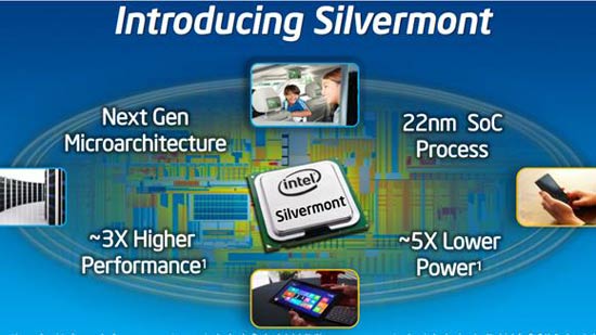 Intel tung thế hệ chíp di động Silvermont 22nanomet