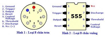 Tìm hiểu về vi mạch IC 555