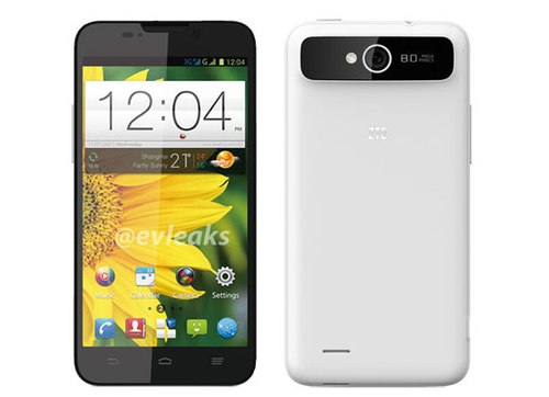 Chip bốn lõi của ZTE, Phablet màn hình HD Chip bốn lõi của ZTE, Phablet màn hình HD