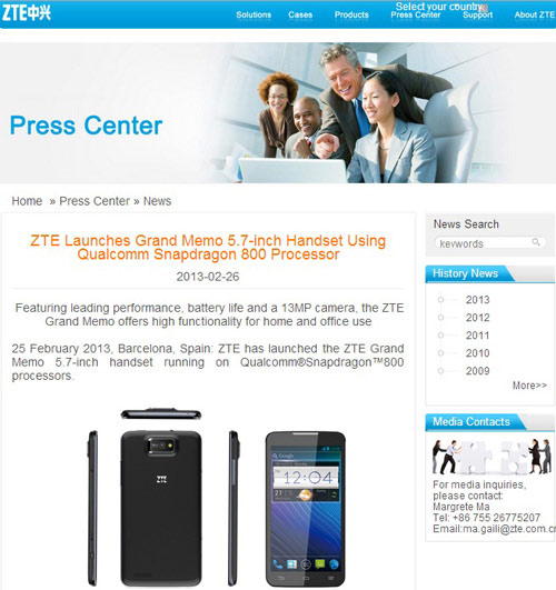 ZTE bị phát hiện gian dối trong công bố chip smartphone ZTE bị phát hiện gian dối trong công bố chip smartphone